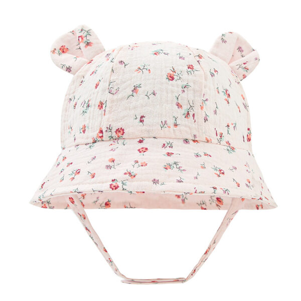 Bob-pour-bébé-de-couleur-blanc-à-fleurs