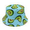 Bob-avocat-motifs-imprimés-de-couleur-bleu-sur-un-fond-blanc