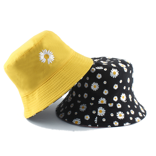 Bob-double-face-jaune-et-noir-motif-floral