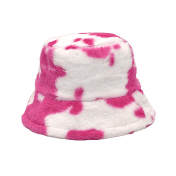 Bob-fourrure-vache-tache-rose-et-blanc-sur-fond-blanc
