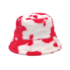 Bob-fourrure-vache-tache-rouge-et-blanc-fond-blanc