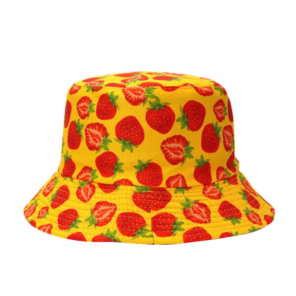 Bob-couleur-jaune-avec-motifs-imprimés-de-fraises