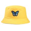 Bob-papillon-brodé-couleur-jaune-sur-un-fond-blanc