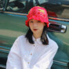 Bob crochet cerise rouge