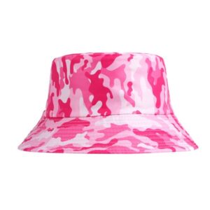 Bob-chapeau-motifs-de-camouflage-rose-et-blanc