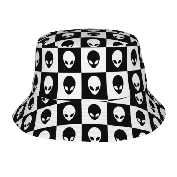 Bob-chapeau-à-carreaux-noir-et-blanc-version-extraterrestre