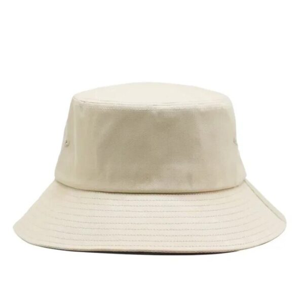 Bucket hat large couleur crème