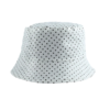 Version alternative du bob de pluie couleur blanc avec des poids noirs