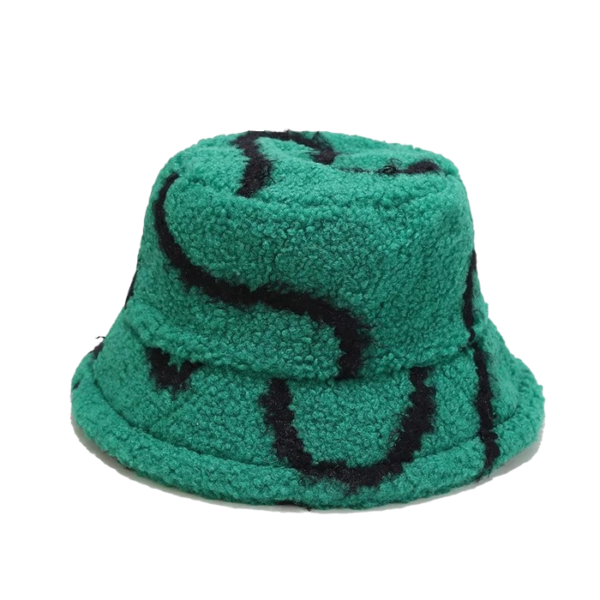 Chapeau de pêcheur fourrure vert