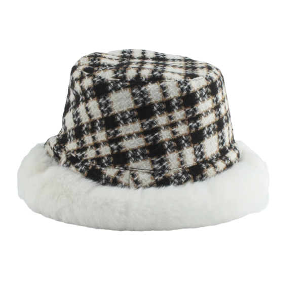 bob style carreaux vichy blanc
