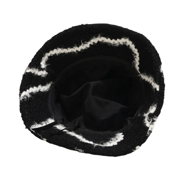 Intérieur du chapeau bob fourrure