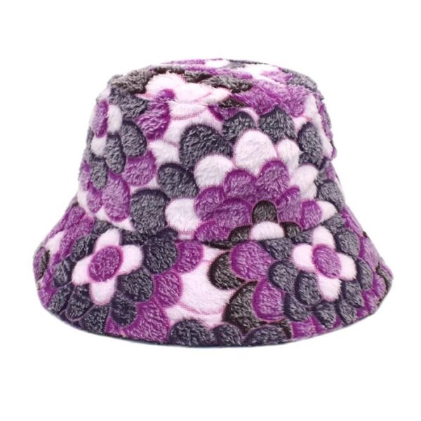 Bob chapeau violet en fourrure