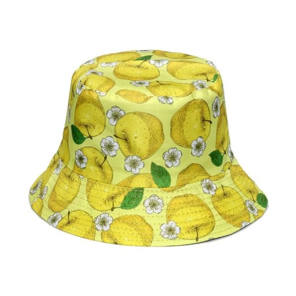 Bob blanc avec motifs de citron