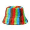 Bob en fausse fourrure multicolor