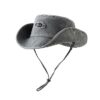 Chapeau ficelle gris style cowboy