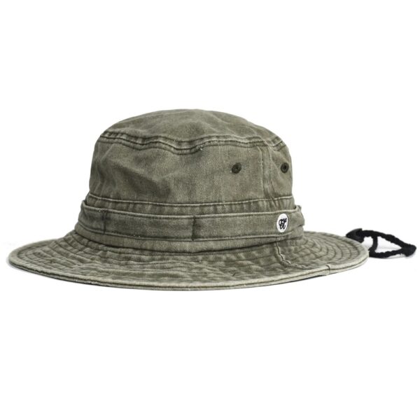 Bucket hat ficelle vert