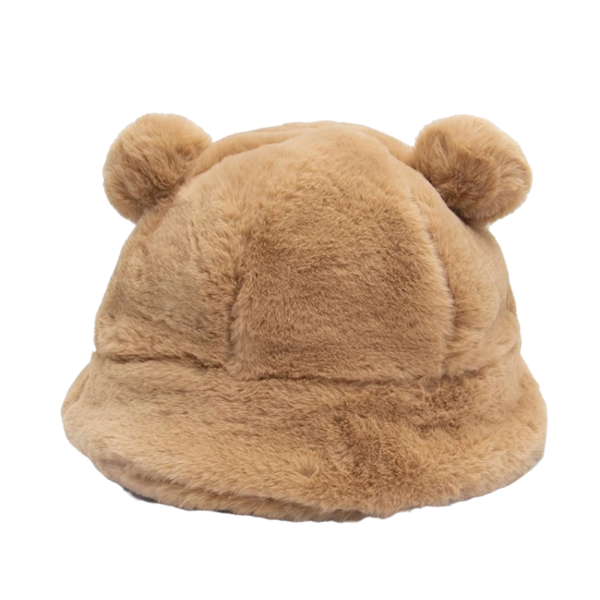 Bon chapeau peluche fourrure marron