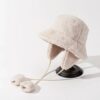 Bob chapeau fourrure blanc protection intégrale