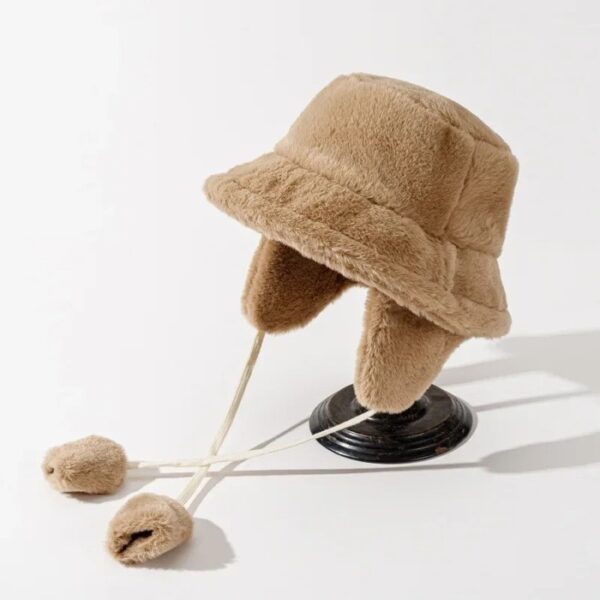 Bob chapeau fourrure marron protection intégrale