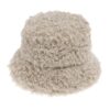 Bob chapeau en laine d'agneau couleur beige