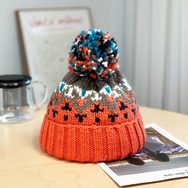 bonnet-pompon-femme-orange