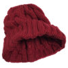 Un bonnet queue épais et doux posé avec vue sur l'intérieur