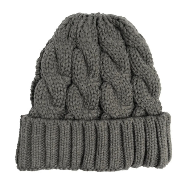 bonnet-queue-de-cheval-gris-fonce