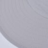 Zoom sur la qualité des coutures du bob chapeau de randonnée gris clair