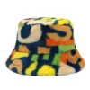 S24455cc68cd54929bde41e6df4a989c - Copie Chapeau bob en fourrure multicolore clair pour hiver