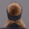 Bonnet Femme Noir Pompon