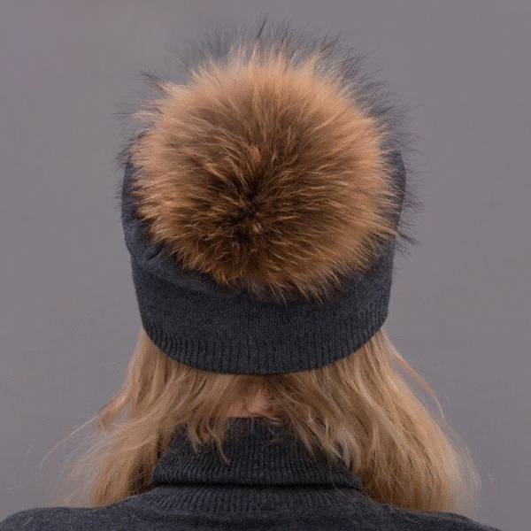 Bonnet Femme Noir Pompon